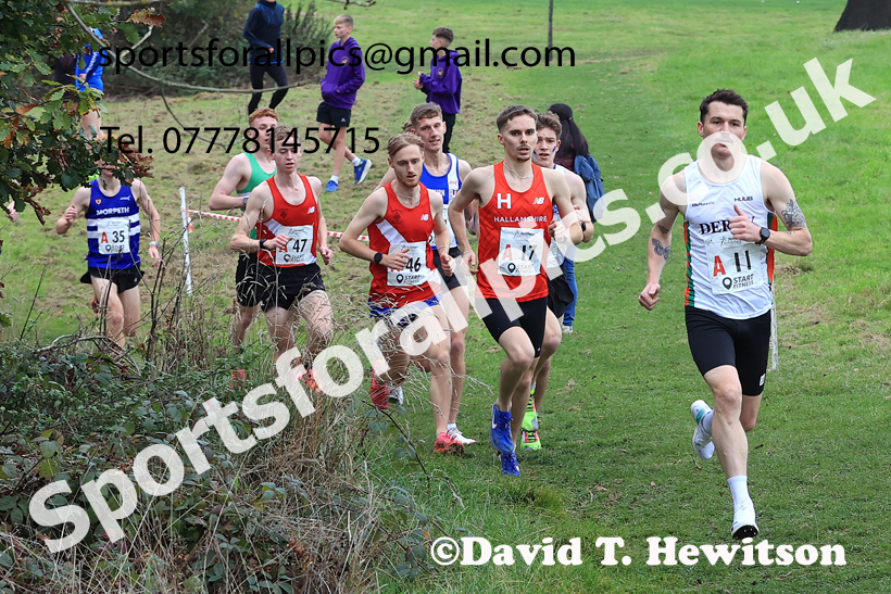 Senior Mens relay, 2025 Northern Cross Country Relays, Graves Park, Sheffield. Photo: David T. Hewitson/Sports for All Pics